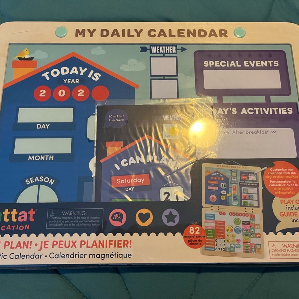Batter Education Magnet Calendar for Kids